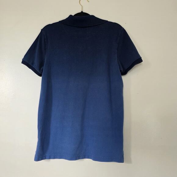 Vintage Y2K Hollister Shirt Men L Blue Ombre Embroidered Logo Tee Surf Skater - Picture 4 of 8